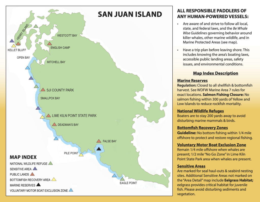 San Juan Island Guidelines map